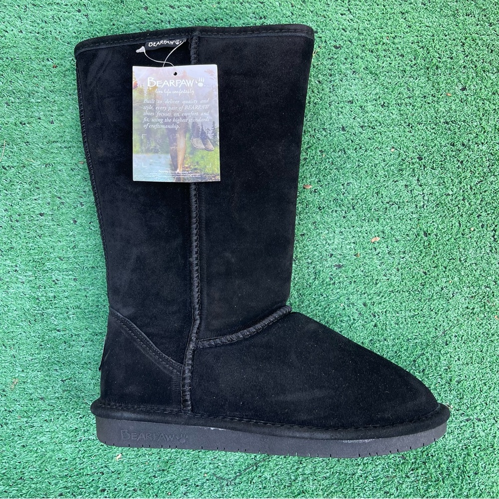 Bearpaw women’s Emma tall black boots Sz 7